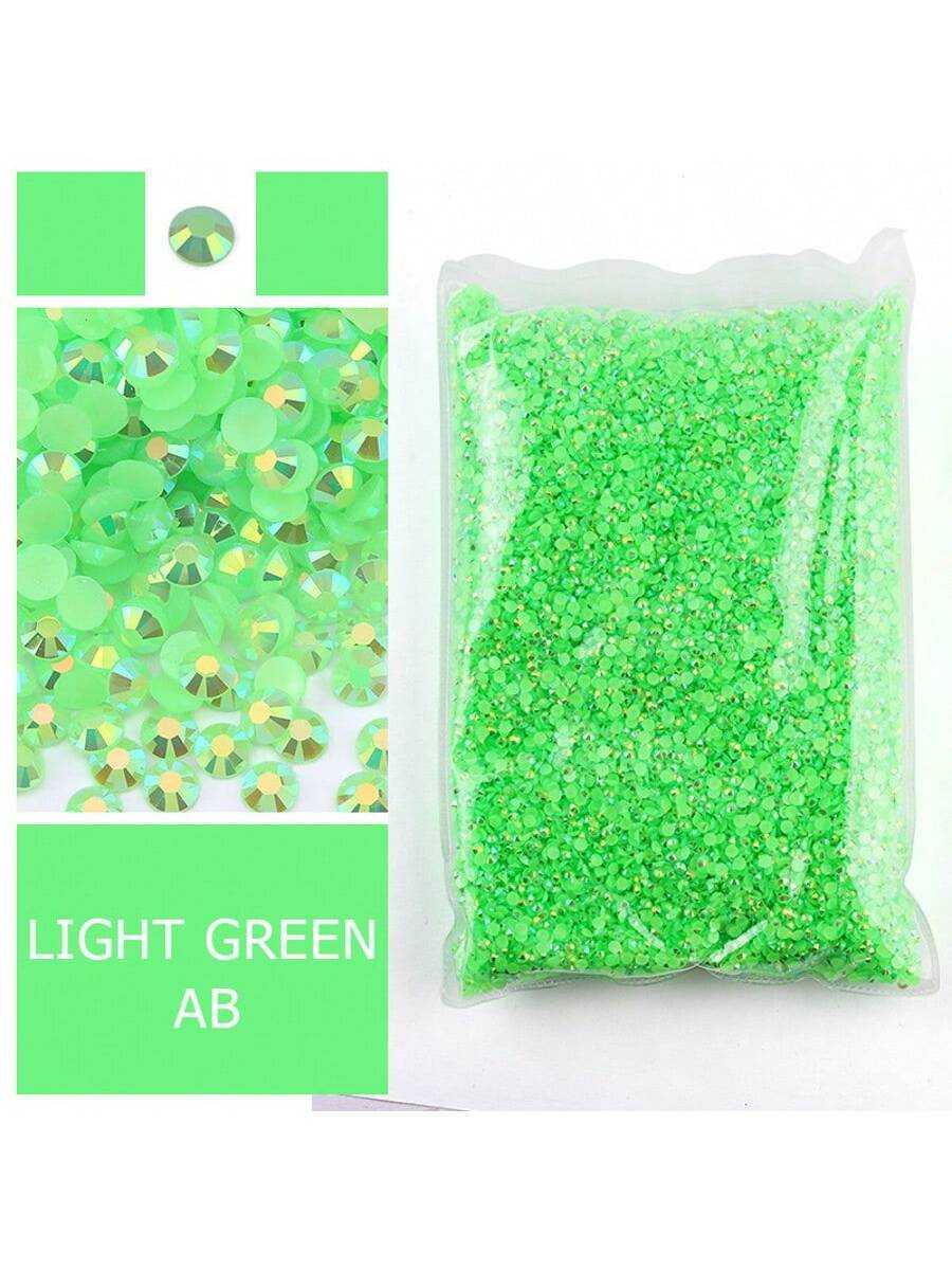 Home Decor Lighting Wholesale - Rhinestone Resin Hijau Muda, Non Hotfix,