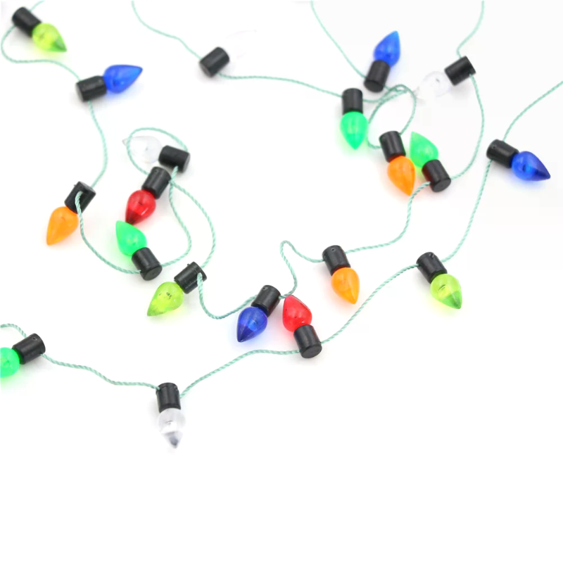 Decor Lighting Discount - 1m Lampu Natal Plastik Miniatur Berwarna-warni