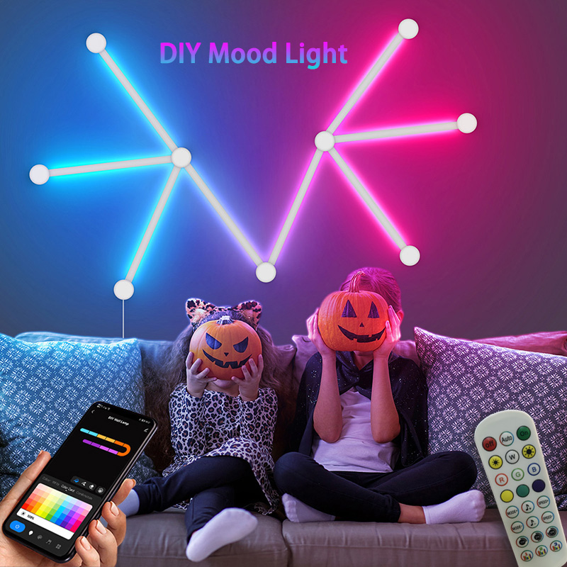 Lighting Decoration In Bedroom - Lampu Dinding RGB Pintar, Lampu LED
