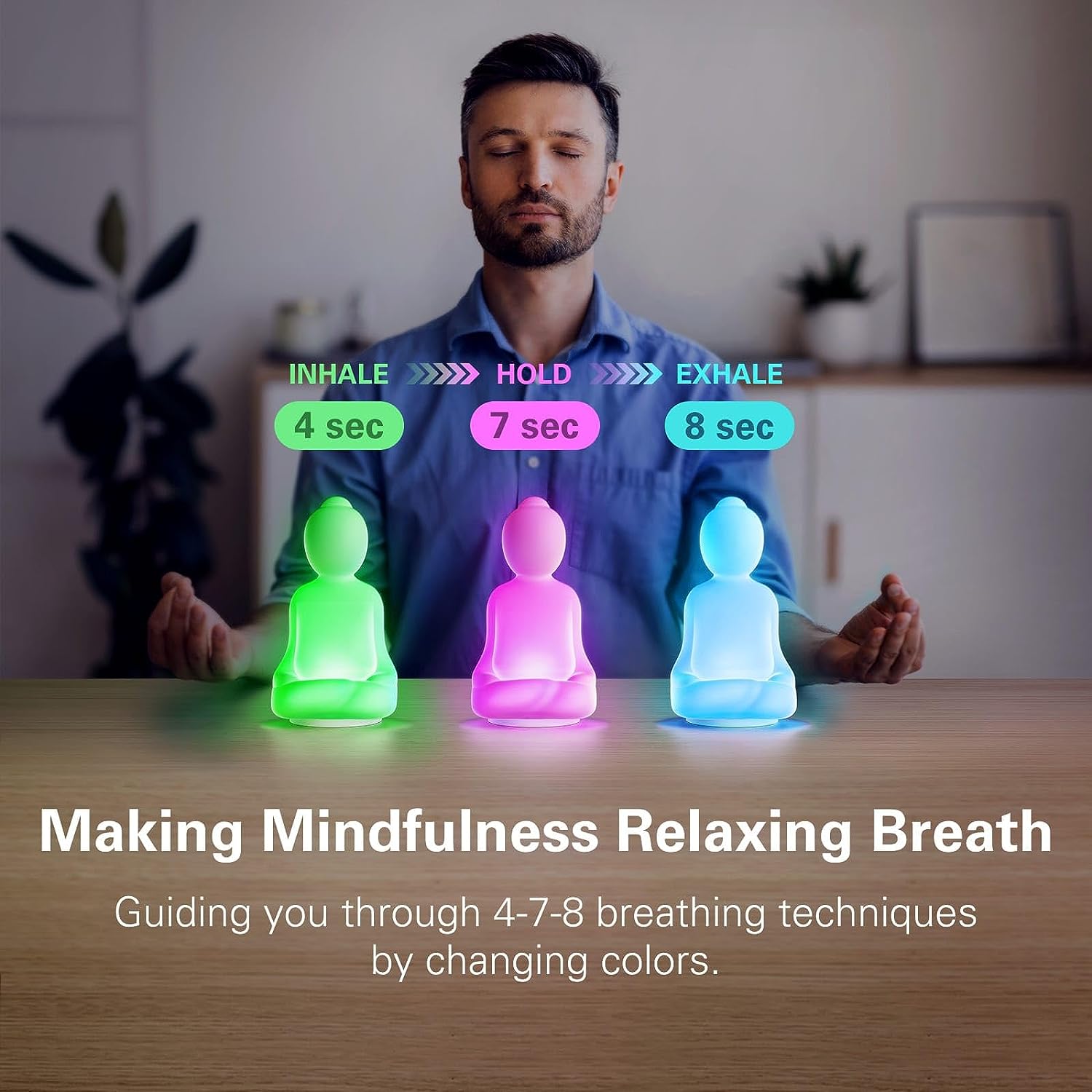 Lighting Visual - Mindful Breathing Yoga | 4-7-8 Pengarah