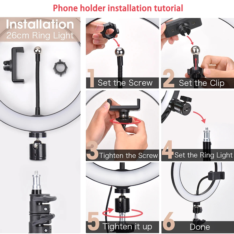 Lampu Cincin Selfie 16/26/33Cm - Lighting Gallery ulasan dan harga