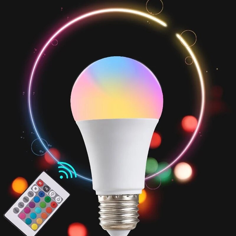 RGB bohlam lampu LED multiwarn - Colour Changing Bulb ulasan dan harga
