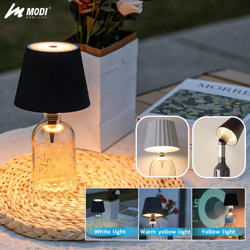 Lampu Meja Botol Kontrol Sentu - Colour Changing Bulb ulasan dan harga