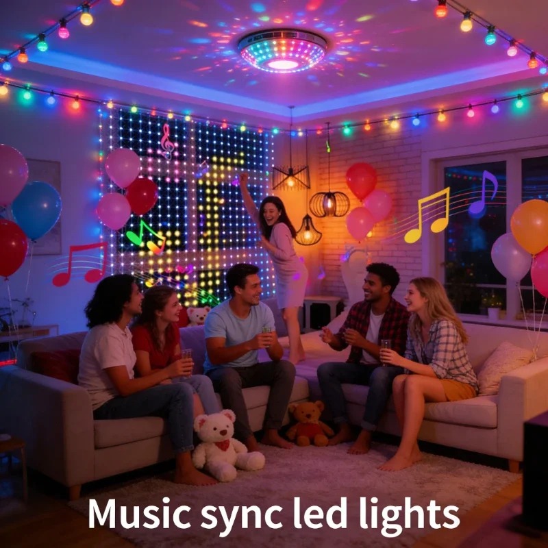Lampu Tirai LED yang Dikendali - Lighting Decoration In Bedroom ulasan dan harga