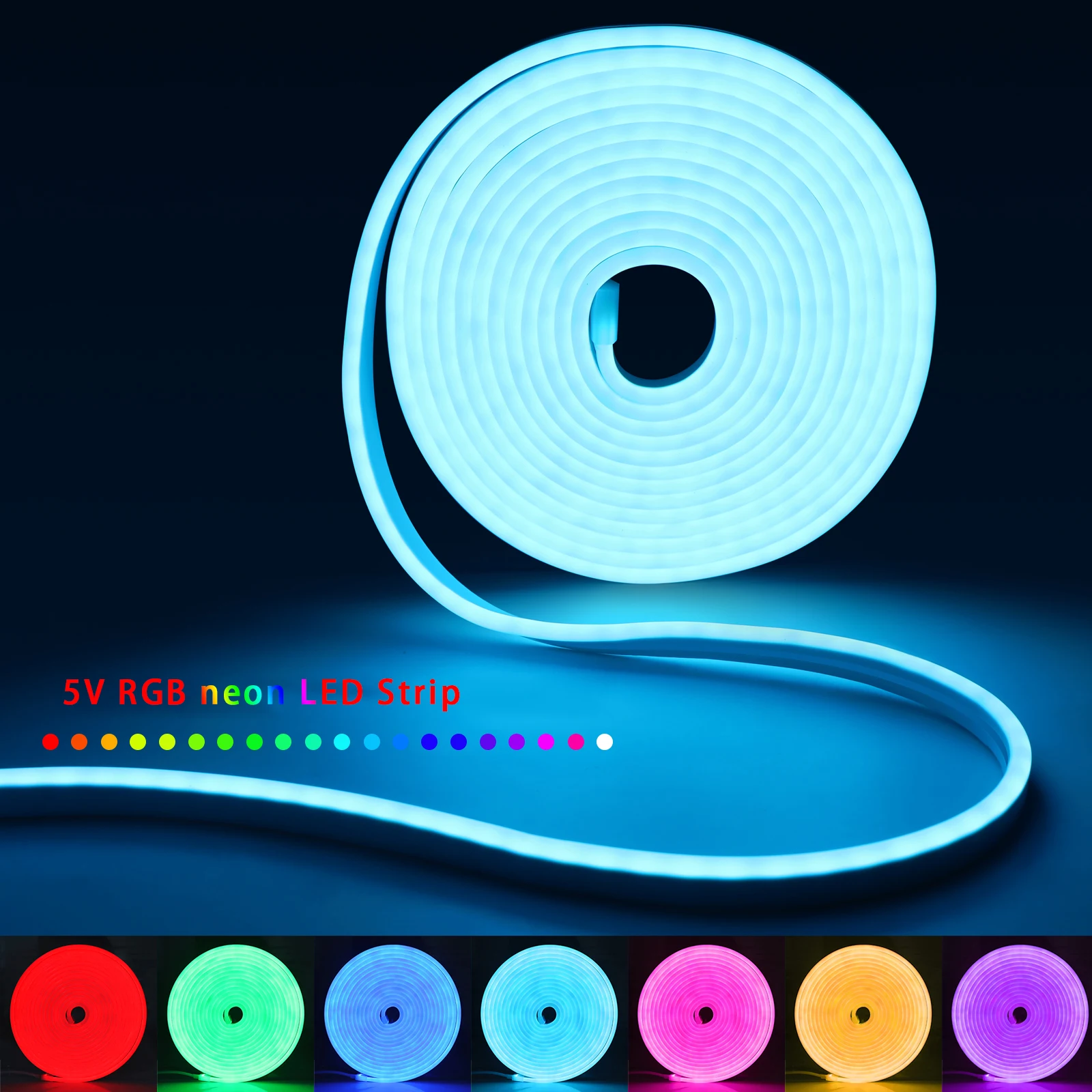 Lampu Strip LED Neon RGB 1-5m  - Lighting Decor For Home ulasan dan harga