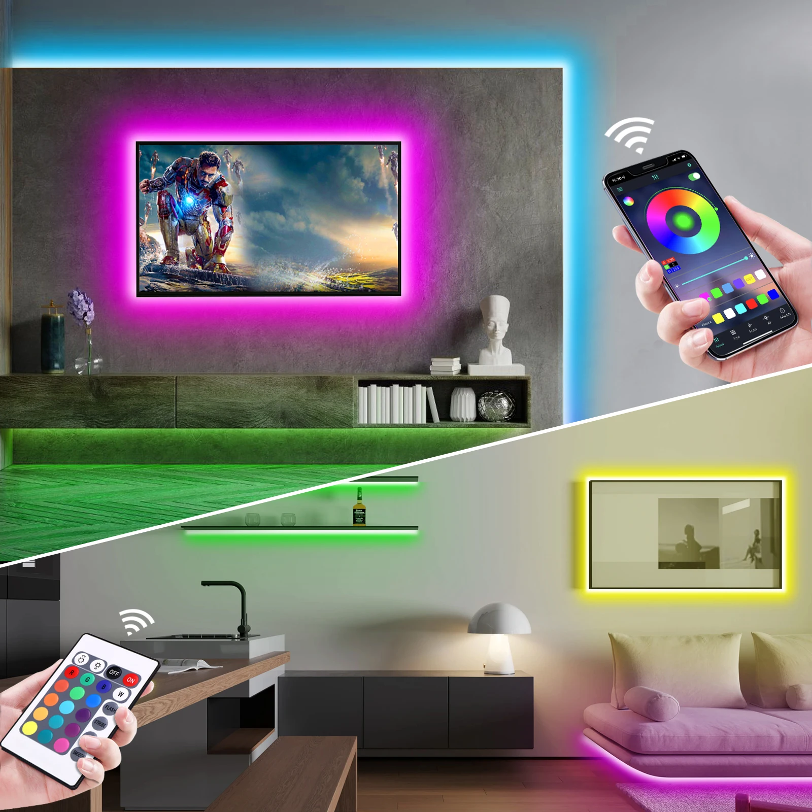 Lampu Strip LED Neon RGB 1-5m  - Lighting Decor For Home ulasan dan harga