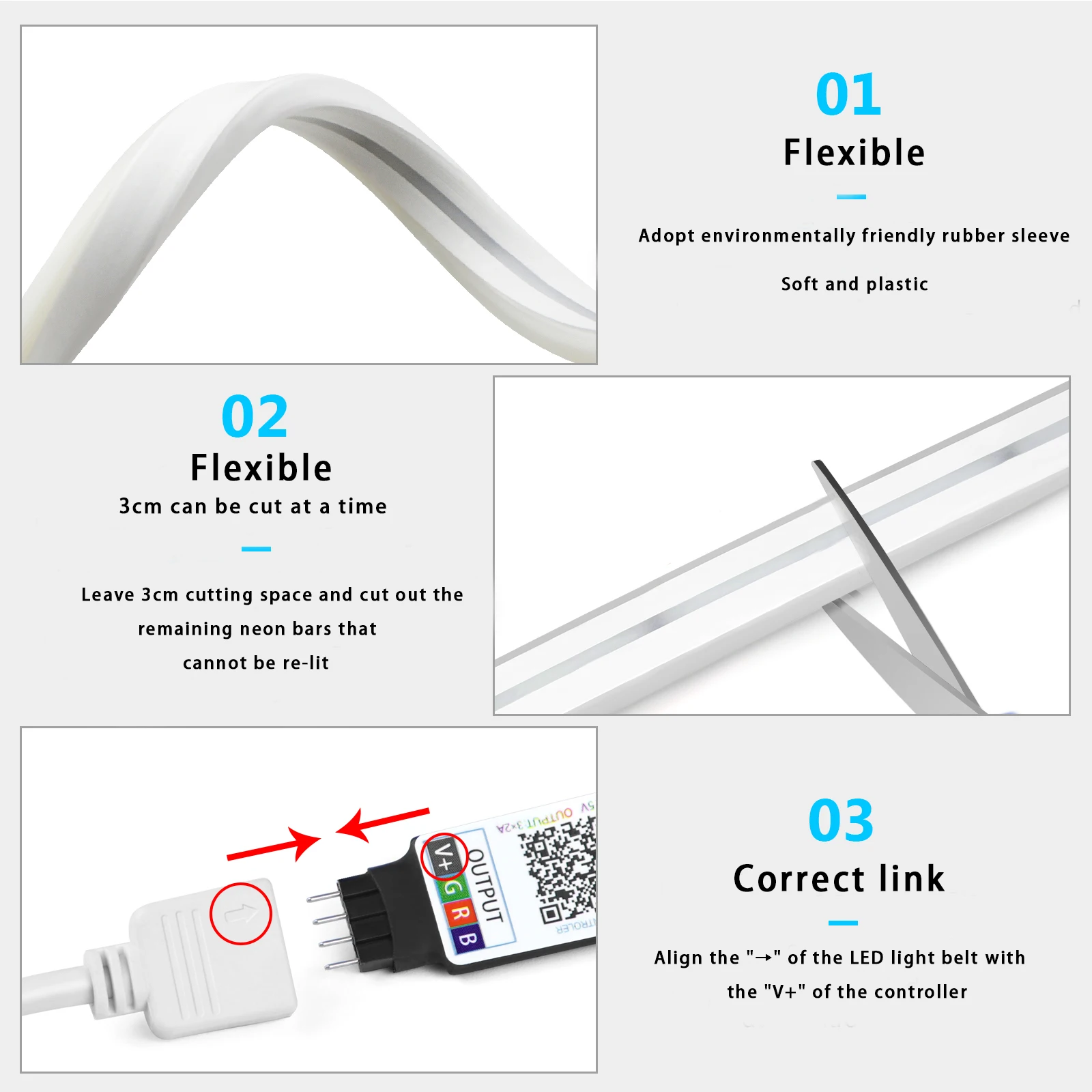 Lampu Strip LED Neon RGB 1-5m  - Lighting Decor For Home ulasan dan harga